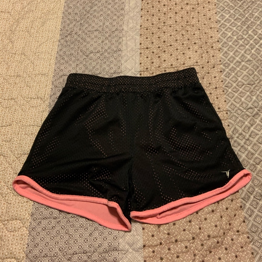 Youth Old Navy Pink and Black Active Shorts